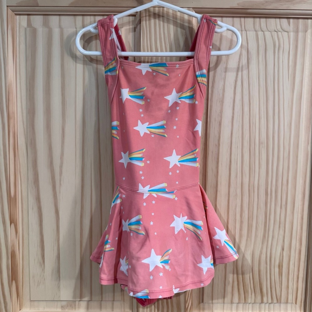 Hanna Andersson One-Piece Swimsuit 5T Star Rainbow Twirl